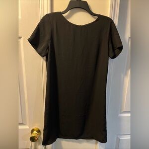 Lulus Woman Fit & Flare Dress S Wine Halter Top Exposed Zip Pockets Stretch